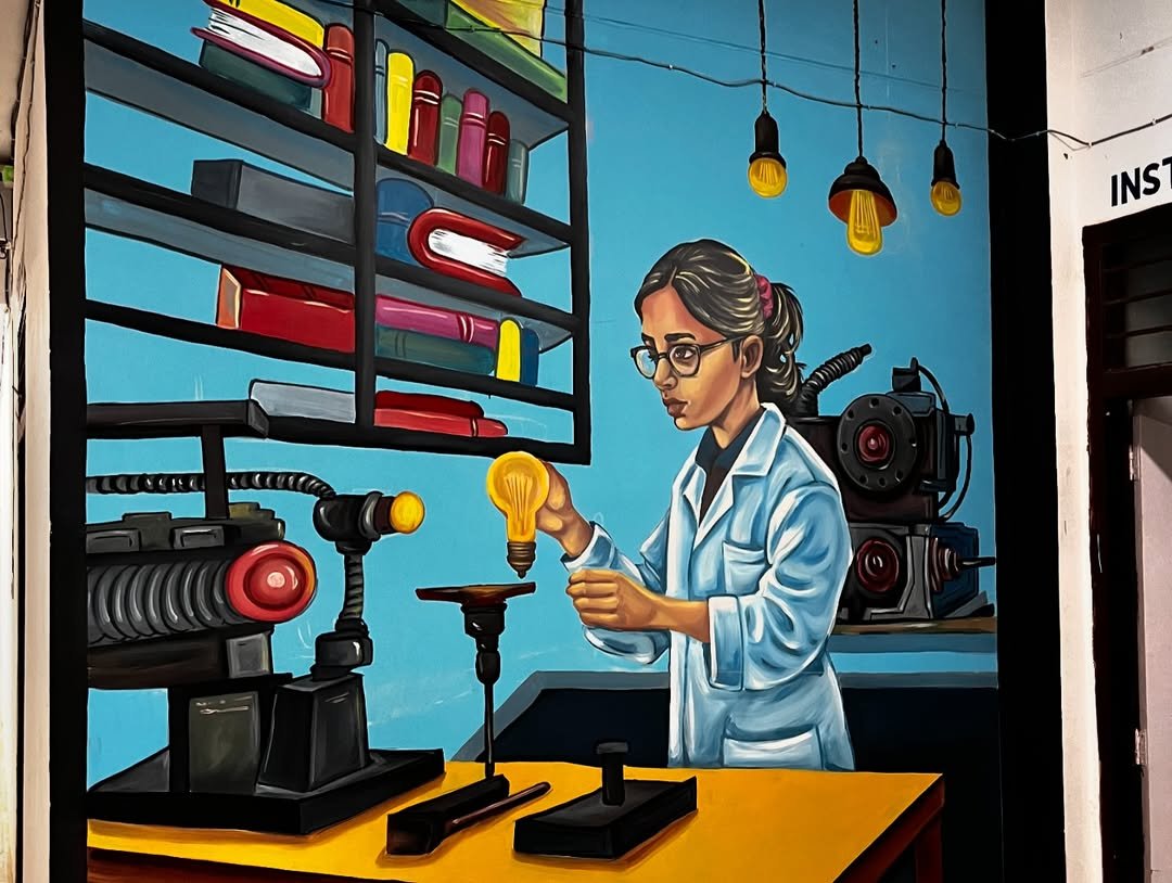 Innovation in Action – Science Lab Wall Mural